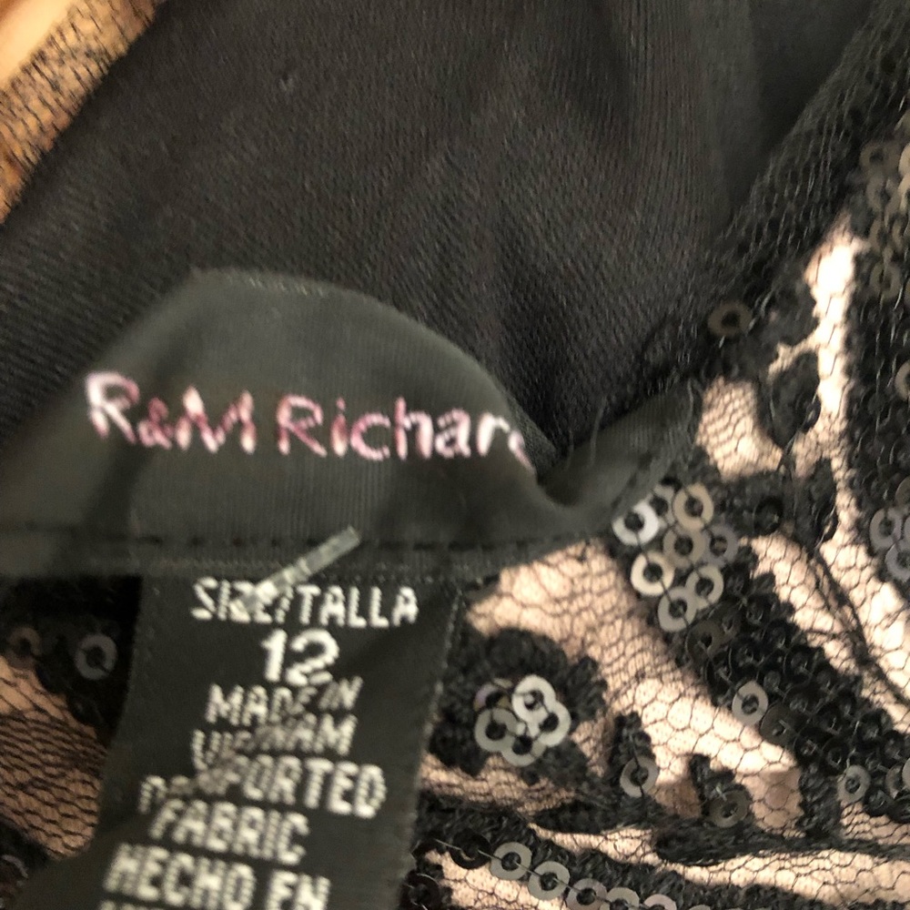 R&M Richards flour length black gown mix beige - Picture 7 of 8
